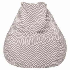 Brand new ๐ฅฐ Gold Medal Bean Bags Teardrop Cosmo ZigZag Print Bean Bag (L) - Gold Medal Gray โญ