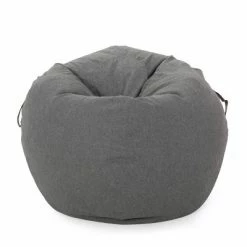 Buy 👏 5' Avera Contemporary Bean Bag with Vinyl Straps - Christopher Knight Home Cedar Green/autumn Tan 👏 -Living Room Chairs Sales unnamed file 10041