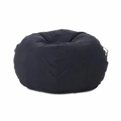 Buy 👏 5' Avera Contemporary Bean Bag with Vinyl Straps - Christopher Knight Home Cedar Green/autumn Tan 👏 -Living Room Chairs Sales unnamed file 10042