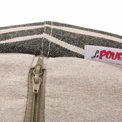 Brand new 😍 5' Hudgeons Boho Striped Bean Bag - Christopher Knight Home Natural/navy 😉 -Living Room Chairs Sales unnamed file 10047