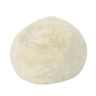 Budget ๐ 3" Leeson Faux Fur Bean Bag - Christopher Knight Home White ๐ 9 Budget ๐ 3" Leeson Faux Fur Bean Bag - Christopher Knight Home White ๐ - Image 7