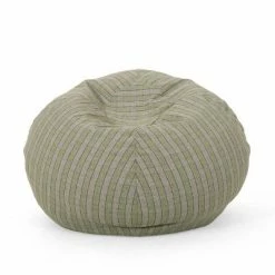 Brand new 🔥 5' Hobson Modern Checkered Bean Bag - Christopher Knight Home Green ❤️ -Living Room Chairs Sales unnamed file 10067