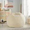 Buy 🧨 5' Newalla Modern Shearling Bean Bag - Christopher Knight Home Cream 🎁 -Living Room Chairs Sales unnamed file 10091