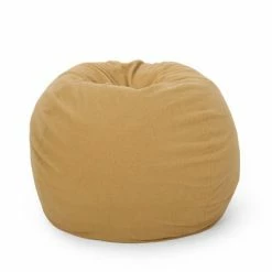 Buy 🧨 5' Newalla Modern Shearling Bean Bag - Christopher Knight Home Cream 🎁 -Living Room Chairs Sales unnamed file 10098
