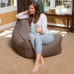 Deals ⌛ Laguna Lounger Bean Bag Chair with Handle - Relax Sacks Blue ✔️ -Living Room Chairs Sales unnamed file 10112