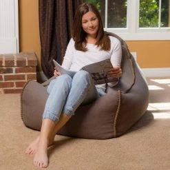 Deals ⌛ Laguna Lounger Bean Bag Chair with Handle - Relax Sacks Blue ✔️ -Living Room Chairs Sales unnamed file 10113