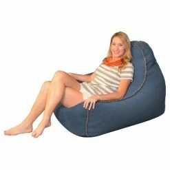 Deals ⌛ Laguna Lounger Bean Bag Chair with Handle - Relax Sacks Blue ✔️ -Living Room Chairs Sales unnamed file 10118