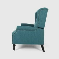 Wholesale 😀 Apaloosa Oversized Wingback Press-Back Recliner Teal - Christopher Knight Home 😉 -Living Room Chairs Sales unnamed file 10178