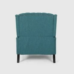 Wholesale 😀 Apaloosa Oversized Wingback Press-Back Recliner Teal - Christopher Knight Home 😉 -Living Room Chairs Sales unnamed file 10179