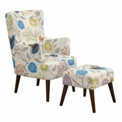 Deals ⭐ Jane Chair and Ottoman - angelo:HOME Floral Pop 🤩 -Living Room Chairs Sales unnamed file 10223