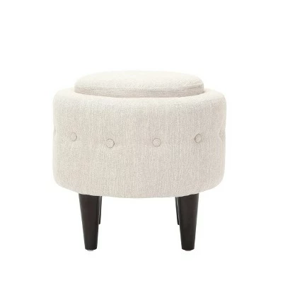 Coupon 🎉 Beihoffer Petite Tufted Fabric Chair and Ottoman Set - Christopher Knight Home Beige/dark Brown ⌛ 4 Coupon 🎉 Beihoffer Petite Tufted Fabric Chair and Ottoman Set - Christopher Knight Home Beige/dark Brown ⌛ - Image 2