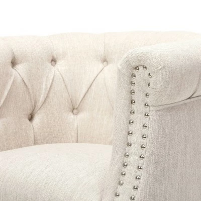 Coupon 🎉 Beihoffer Petite Tufted Fabric Chair and Ottoman Set - Christopher Knight Home Beige/dark Brown ⌛ 9 Coupon 🎉 Beihoffer Petite Tufted Fabric Chair and Ottoman Set - Christopher Knight Home Beige/dark Brown ⌛ - Image 7