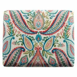 Budget 👍 Slipper Accent Chair and Ottoman Coral/Turquoise - HomePop 🧨 -Living Room Chairs Sales unnamed file 10277