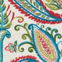 Budget 👍 Slipper Accent Chair and Ottoman Coral/Turquoise - HomePop 🧨 -Living Room Chairs Sales unnamed file 10278