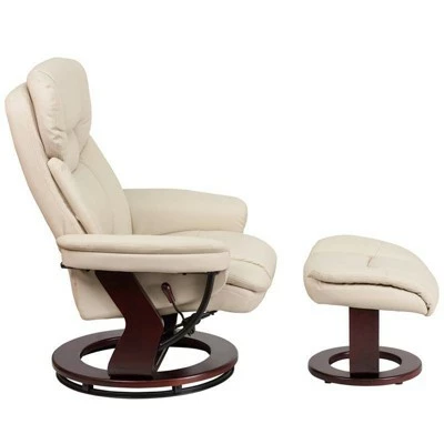 Buy β¨ Riverstone Furniture Collection Leather Recliner & Ottoman Beige π 4 Buy β¨ Riverstone Furniture Collection Leather Recliner & Ottoman Beige π - Image 2