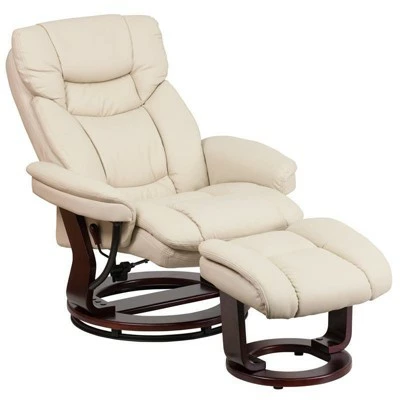 Buy β¨ Riverstone Furniture Collection Leather Recliner & Ottoman Beige π 7 Buy β¨ Riverstone Furniture Collection Leather Recliner & Ottoman Beige π - Image 5