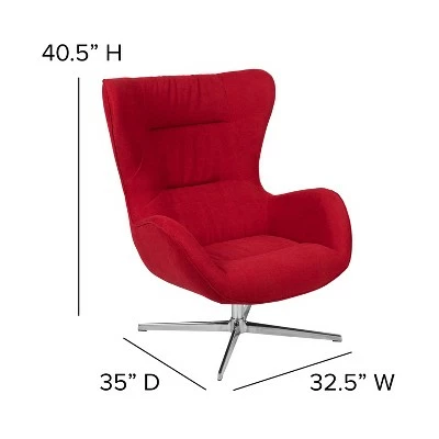 Cheap 🌟 Flash Furniture High Back Swivel Wing Chair and Saddle Style Wing Ottoman Set 👍 8 Cheap 🌟 Flash Furniture High Back Swivel Wing Chair and Saddle Style Wing Ottoman Set 👍 - Image 6