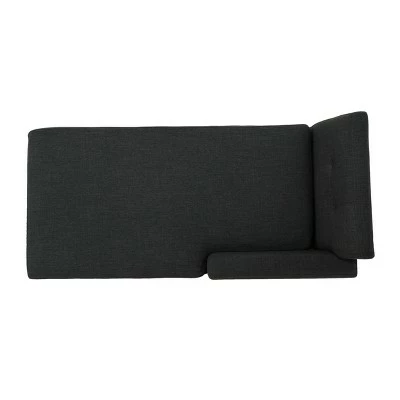 Top 10 ⭐ Stormi Mid-Century Modern Fabric Chaise Lounge - Christopher Knight Home Muted Dark Gray/walnut 🎁 4 Top 10 ⭐ Stormi Mid-Century Modern Fabric Chaise Lounge - Christopher Knight Home Muted Dark Gray/walnut 🎁 - Image 2