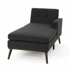 Top 10 ⭐ Stormi Mid-Century Modern Fabric Chaise Lounge - Christopher Knight Home Muted Dark Gray/walnut 🎁 11 Top 10 ⭐ Stormi Mid-Century Modern Fabric Chaise Lounge - Christopher Knight Home Muted Dark Gray/walnut 🎁 -Living Room Chairs Sales unnamed file 10428