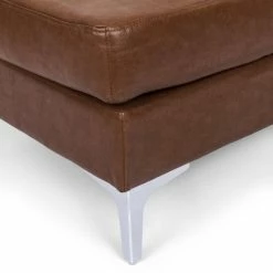 Top 10 🌟 Jimes Contemporary Upholstered Chaise Lounge - Christopher Knight Home Dark Brown/silver 👍 -Living Room Chairs Sales unnamed file 10437