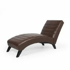 Wholesale 👍 Stillmore Contemporary Channel Stitch Chaise Lounge - Christopher Knight Home Midnight Black/dark Brown 💯 22 Wholesale 👍 Stillmore Contemporary Channel Stitch Chaise Lounge - Christopher Knight Home Midnight Black/dark Brown 💯 -Living Room Chairs Sales unnamed file 10450