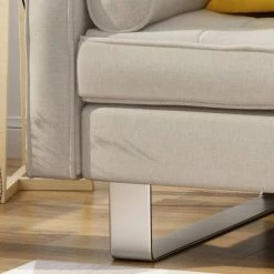 Deals 🛒 Typhaine Modern Fabric Chaise Loveseat Beige - Christopher Knight Home 😍 -Living Room Chairs Sales unnamed file 10469