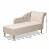 Promo 🎁 Emeline Chaise Beige - Baxton Studio ✔️