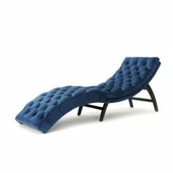 Outlet 🎁 Garret Tufted Chaise Lounge - Christopher Knight Home Teal 💯 -Living Room Chairs Sales unnamed file 10482
