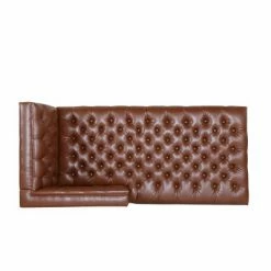 Discount ✔️ Tignall Contemporary Tufted One Armed Chaise Lounge - Christopher Knight Home Dark Brown/silver - 👍 -Living Room Chairs Sales unnamed file 10491