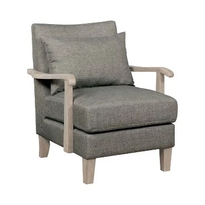 Brand new π Forrester Wood Arm Accent Chair - miBasics Dark Gray π 7 Brand new π Forrester Wood Arm Accent Chair - miBasics Dark Gray π - Image 5