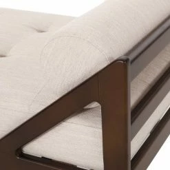 Best reviews of 😍 Rayle Contemporary Tufted Chaise Lounge with Rolled Accent Pillows - Christopher Knight Home Navy Blue/dark Brown 👏 -Living Room Chairs Sales unnamed file 10524