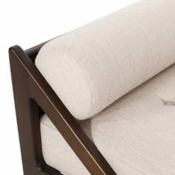 Best reviews of 😍 Rayle Contemporary Tufted Chaise Lounge with Rolled Accent Pillows - Christopher Knight Home Navy Blue/dark Brown 👏 -Living Room Chairs Sales unnamed file 10526