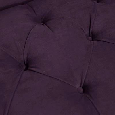 Wholesale 🔔 Button Tufted Chaise Settee Sofa - Threshold™ Velvet Pewter 😉 4 Wholesale 🔔 Button Tufted Chaise Settee Sofa - Threshold™ Velvet Pewter 😉 - Image 2