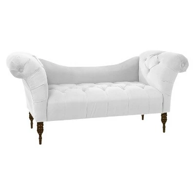 Wholesale 🔔 Button Tufted Chaise Settee Sofa - Threshold™ Velvet Pewter 😉 9 Wholesale 🔔 Button Tufted Chaise Settee Sofa - Threshold™ Velvet Pewter 😉 - Image 7
