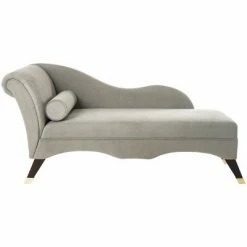 Wholesale ⭐ Caiden Chaise with Pillow - Safavieh Gray 🔔 -Living Room Chairs Sales unnamed file 10558