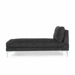 Best reviews of 🤩 Beamon Contemporary Fabric Chaise Lounge - Christopher Knight Home Ivory/silver 👏 -Living Room Chairs Sales unnamed file 10567