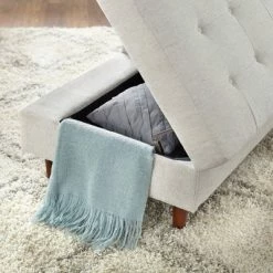 Deals 🧨 Sabrina Storage Chaise - Buylateral Gray 🤩 -Living Room Chairs Sales unnamed file 10613