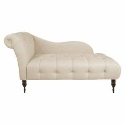 Deals ๐ Custom Upholstered Tufted Chaise - Skyline Furniture Linen Talc ๐ 17 Deals ๐ Custom Upholstered Tufted Chaise - Skyline Furniture Linen Talc ๐ -Living Room Chairs Sales unnamed file 10621