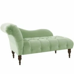 Best Pirce ๐ Chaise Lounge in Lulu Sage Green - Skyline Furniture ๐