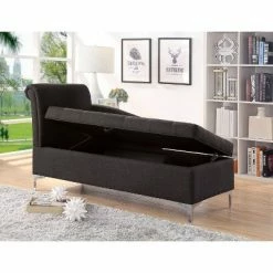 Discount 🤩 Dartania Storage Chaise Gray - HOMES: Inside + Out 🌟 -Living Room Chairs Sales unnamed file 10653