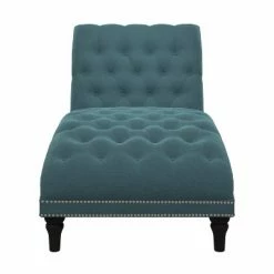 Deals 🔥 Cara Snuggler Chaise - Handy Living Linen Blue 🎁 -Living Room Chairs Sales unnamed file 10671