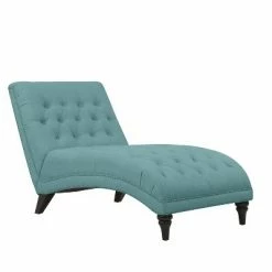 Deals 🔥 Cara Snuggler Chaise - Handy Living Linen Blue 🎁 -Living Room Chairs Sales unnamed file 10678