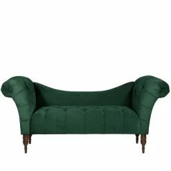Best deal ๐ Tufted Chaise Lounge - Skyline Furniture Mystere Jade ๐