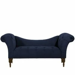 Hot Sale 🧨 Skyline Furniture Erin Tufted Chaise Lounge - Cloth & Company Dark Green Velvet 👍 -Living Room Chairs Sales unnamed file 10727