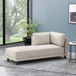 Cheap 🔔 Hyland Contemporary Fabric Upholstered Chaise Lounge - Christopher Knight Home Navy Blue/black 🎉