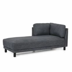 Cheap 🔔 Hyland Contemporary Fabric Upholstered Chaise Lounge - Christopher Knight Home Navy Blue/black 🎉 -Living Room Chairs Sales unnamed file 10739