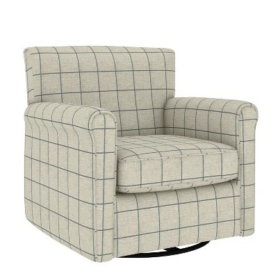 Budget ⌛ Tinsley Modern Rolled Arm Swivel Club Chair Checkered - Handy Living Barley Tan ✔️ 3 Budget ⌛ Tinsley Modern Rolled Arm Swivel Club Chair Checkered - Handy Living Barley Tan ✔️