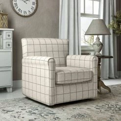 Budget ⌛ Tinsley Modern Rolled Arm Swivel Club Chair Checkered - Handy Living Barley Tan ✔️ 13 Budget ⌛ Tinsley Modern Rolled Arm Swivel Club Chair Checkered - Handy Living Barley Tan ✔️ -Living Room Chairs Sales unnamed file 1076