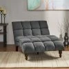 Wholesale 🎁 Kaniel Traditional Tufted Fabric Double Chaise - Christopher Knight Home Dark Gray 🎉 -Living Room Chairs Sales unnamed file 10760