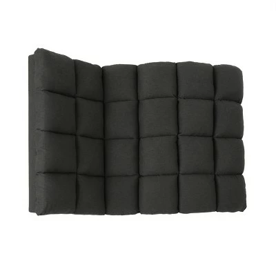 Wholesale 🎁 Kaniel Traditional Tufted Fabric Double Chaise - Christopher Knight Home Dark Gray 🎉 4 Wholesale 🎁 Kaniel Traditional Tufted Fabric Double Chaise - Christopher Knight Home Dark Gray 🎉 - Image 2